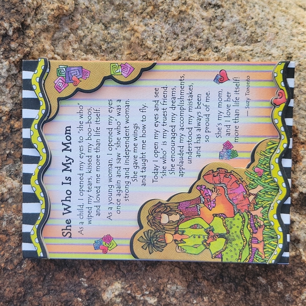 Blue Mountain Arts  Mom Friend poem magnet 🧲 or desk stand